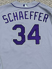 Schaeffer Size 46  34 2023 Colorado Rockies Road Gray Game Used Jersey Issue Mlb