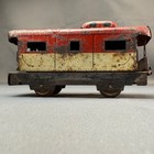 Vintage Marx 20102 Tin Litho Caboose Red Nyc Scale Mcm Train Car Antique