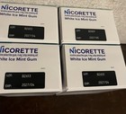 4 Boxes 160 Pieces Sealed Nicorette 4mg Nicotine Gum White Ice Mint  