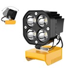 40w 6000lm Led Work Light For Dewalt 20v Battery Cordless Jobsite Lamp