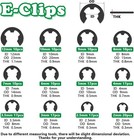 330pcs Snap Rings Assortment Kit  E Clips Assortment Kit  2mm-12mm  And C Clips 