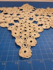 Handmade Crochet Star Doily Table Centerpiece Vintage Style Decor Cotton Beige
