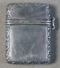 Antique Sterling Silver Postage Stamp Holder Case Vespa 6 2g  j5005