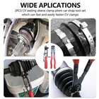 2x Cv Joint Boot Clamp Pliers Set Ear Type Banding Crimper Cutter Tool Kit Auto