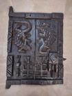 African Hand Carved Wood Dogon Door About 10 25  X 8  