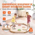 Kids Balance Beam Stepping Stones Gymnastics Children Balance Board 6 Pcs