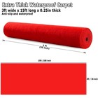 Extra Thick Red Carpet Aisle Runner Rug For Party Wedding Ceremony Event Hall   