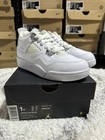 Nike Air Jordan 4 Bp Pure Money Boys Preschool White New 308499-100 1y 3y