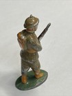 Vintage Barclay Lead Figure Soldier Rifle White Face Battlefield 2in Toy Metal