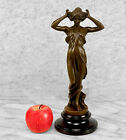 Vintage 14  Art Nouveau Goddess Women Bronze   Marble Sculpture