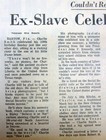 1973 Newspaper - The Oldest Former Slave In The Us Reaches The Age Of 129