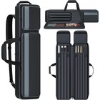 4x5 Pool Cue Case Durable Billiard Stick Padded Protection Multi Pocket Nylon Us
