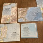National Geographic Lot Of 33 Maps Posters  Nice Condition Vintage 1960   s 1986