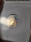 1900 Barber Dime Soapbox Anacs Toned 