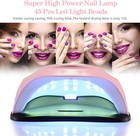 120w Uv Led Nail Lamp 45 Beads Fast Dryer Auto Sensor Gel Polish Salon