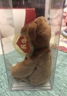 Ty Beanie Baby Old Brown Faced Teddy Bear 2nd Gen  Authenticated Peggy G  1993