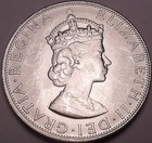 Gem Unc Silver Bermuda 1964 Crown lion Holding Shield free Shipping