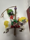 Looney Tunes Marvin The Martian On Carousel Horse Christmas Ornament 1997 
