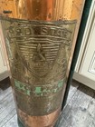 Antique  red Star Model 303  Copper Brass Fire Extinguisher Los Angeles Detroit