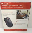 New Sealed Vintage Microsoft Wireless Optical Mouse Model 1025   1026 Black