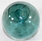 Antique Japanese Glass Fishing Float   Embossed Asahi     Mark   Samoa Find