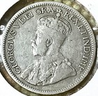 1932 Canada 10 Cent Coin - Canadian Dime 80  Silver -george V  Km 23a