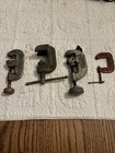 Lot Of 4 Vintage Tools     2 Pipe Cutters   2 C-clamps     Rustic Industrial Tools