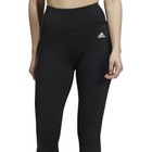 Adidas Circuit Solid 7 8 Women s Leggings Black Athletic Bottoms  197