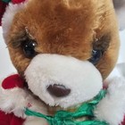 Fun World Christmas Bear Plush Stuffed Animal Red Hat Cape Festive Vintage 12 
