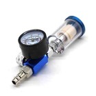 Spray Gun Thread Mini Air Pressure Regulator Gauge Water Trap Filter Compressors
