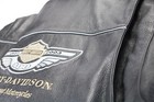 Harley Davidson Jacket Xl Black Leather 100th Anniversary Bar Vintage 1903-2003