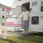 55 000 Btu 2 9gpm Rv Tankless Water Heater Instant Hot Propane Gas With Remote