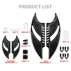 Black Cnc Blade Driver Passenger Floorboards For Harley Road King Glide 86-2025