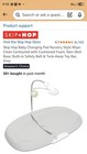 Skip Hop Baby Changing Pad Gray Wipeable Non-skid Safety Belt Toy Bar