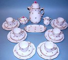 Herend Coffee Service Mille Fleurs Streublumen Hungary For 6 People 22 Pieces