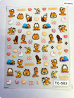 Set Of 5d Nail Decals Character Garfield Themed Nail Art Stickers