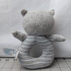 Aurora Ebba Naturally Baby Owl 6  Naturally Hoot Ring Rattle Soft Grey Plush