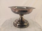 Antique 1891 Simpson Hall Miller Quadruple Plate Silver Pedestal Bowl 5 t X 7 w