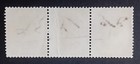 Transjordan Jordan 1942  10 Mils Revenue  Stamps  Strip Of Three  Used Cv 75  