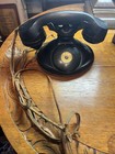 Antique Western Electric Bakelite Handset With Oak Ringer Box  circa 1920s 
