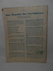 Antique 1944 New York City Pictorial Souvenir Paper Back Book Free Shipping