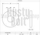  8 - Flat Washers  A2 304 18-8  Stainless Steel