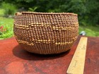 Antique Hupa   Yurok   Karuk Twined Basket 7 1 2   N California Native American