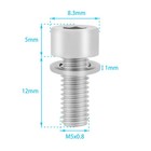 10pcs Bike Water Bottle Cage Bolts Holder Screws With Washers  M5x12mm Hex So   