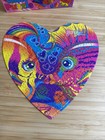 Lisa Frank Heart Shaped Puzzle By Rose Art 1992 Vintage Fish Ocean