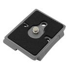 2xgrey Qr Quick Release Plate For Manfrotto Tripod 200-pl14 234rc 391rc2 804rc2