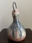 Terracotta Glazed Folk Art Pottery Gourd Bird House-10   