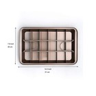 18 Holes Small Brownie Pans With Dividers Brownie Mold Houshold Non Stick
