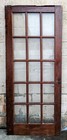 32 x78  Antique Vintage Old Wood Wooden Exterior French Door Window Wavy Glass