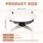 1-tier Cardboard Cake Stand Holder  12 Inch Round Cupcake Stand  Silver